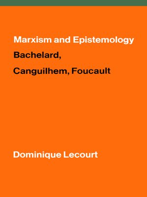 cover image of Marxism and Epistemology